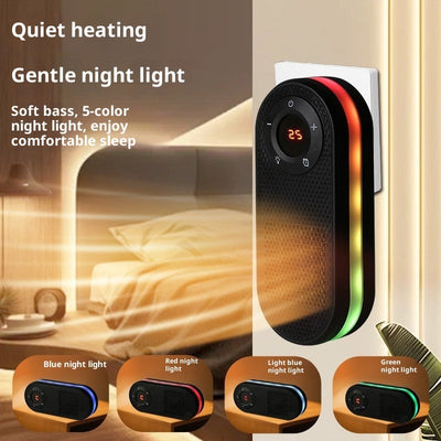Mini Fan Colorful Light Household Small Heater Backdrop Bliss