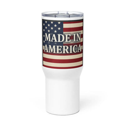 Travel mug with a handle - Backdrop BlissTravel mug with a handle