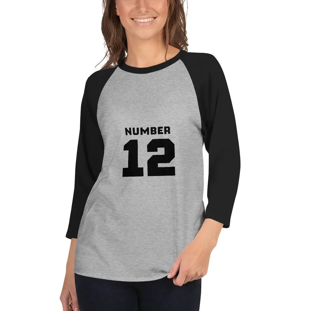 3/4 sleeve raglan shirt - Backdrop Bliss3/4 sleeve raglan shirt