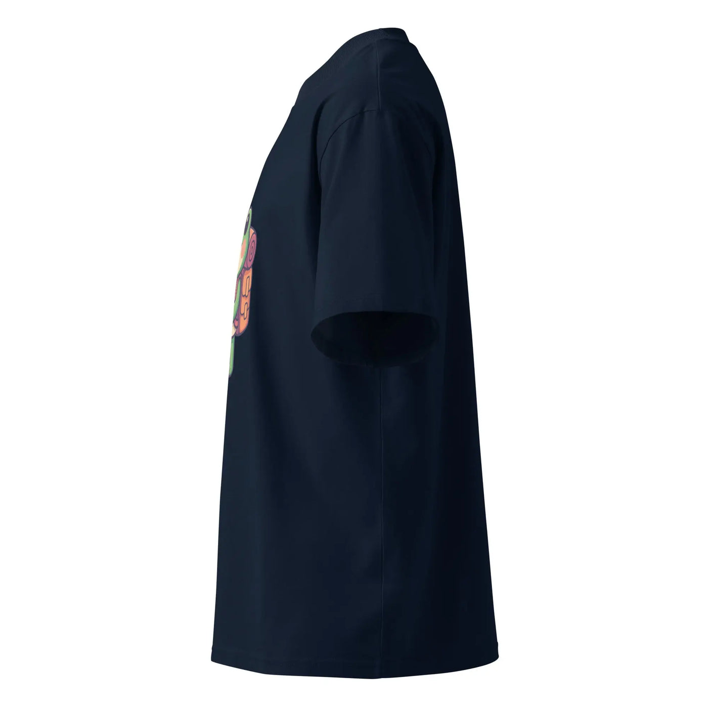 Unisex organic oversized high neck t-shirt - Backdrop BlissUnisex organic oversized high neck t-shirt