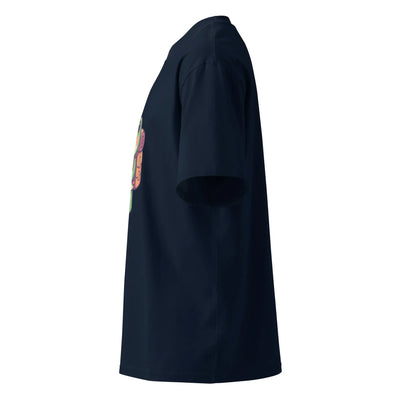 Unisex organic oversized high neck t-shirt - Backdrop BlissUnisex organic oversized high neck t-shirt