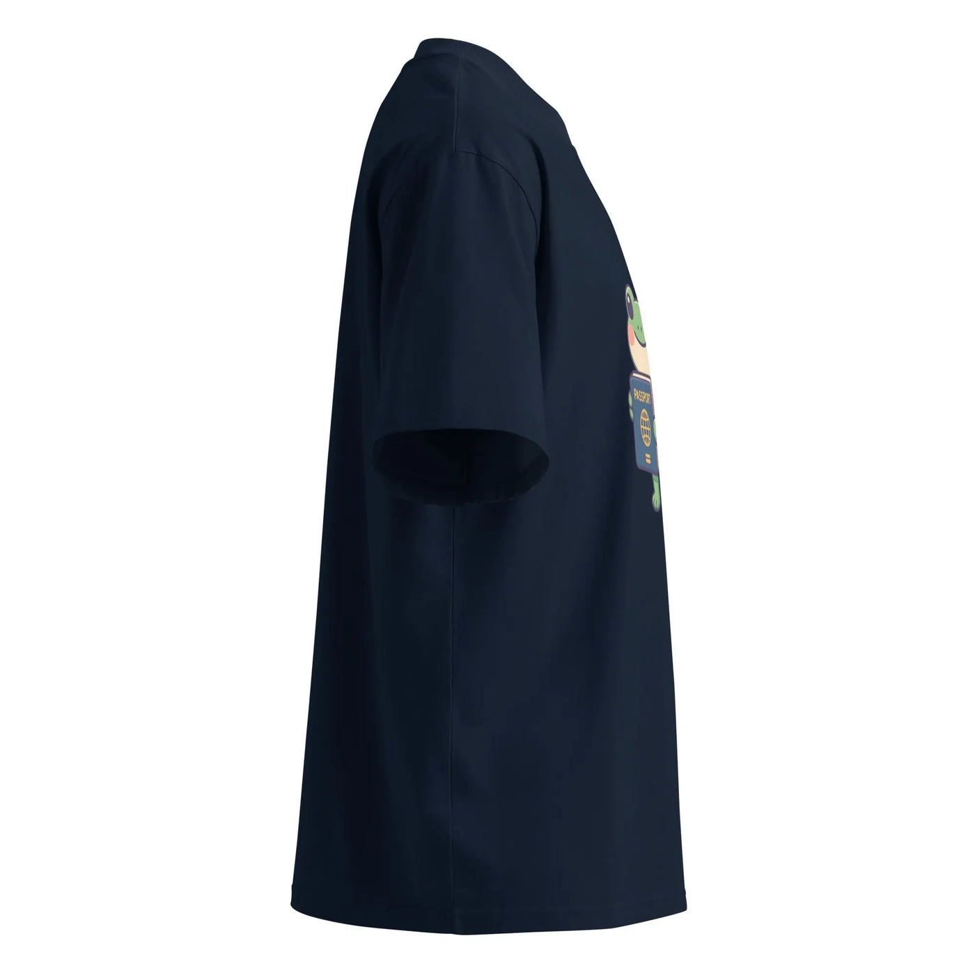 Unisex organic oversized high neck t-shirt - Backdrop BlissUnisex organic oversized high neck t-shirt