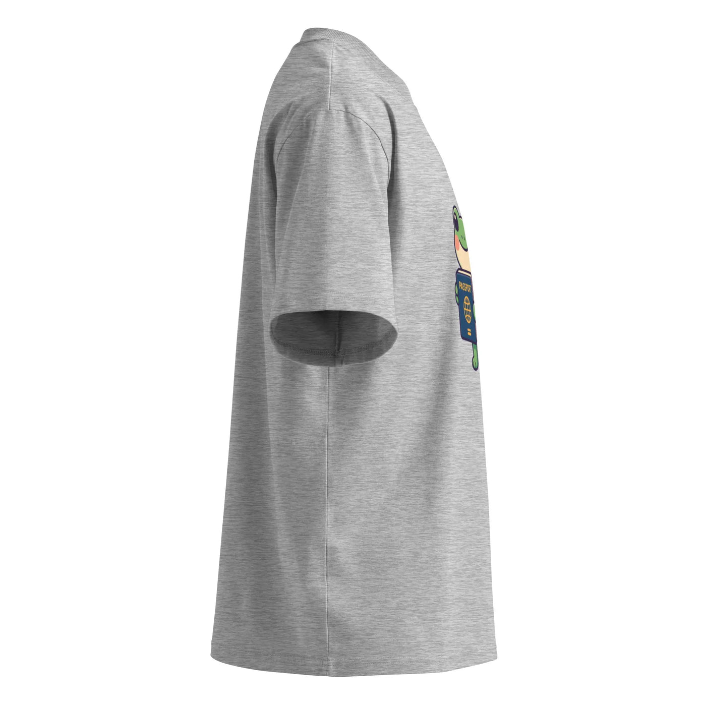 Unisex organic oversized high neck t-shirt - Backdrop BlissUnisex organic oversized high neck t-shirt