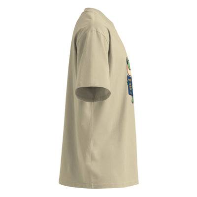 Unisex organic oversized high neck t-shirt - Backdrop BlissUnisex organic oversized high neck t-shirt