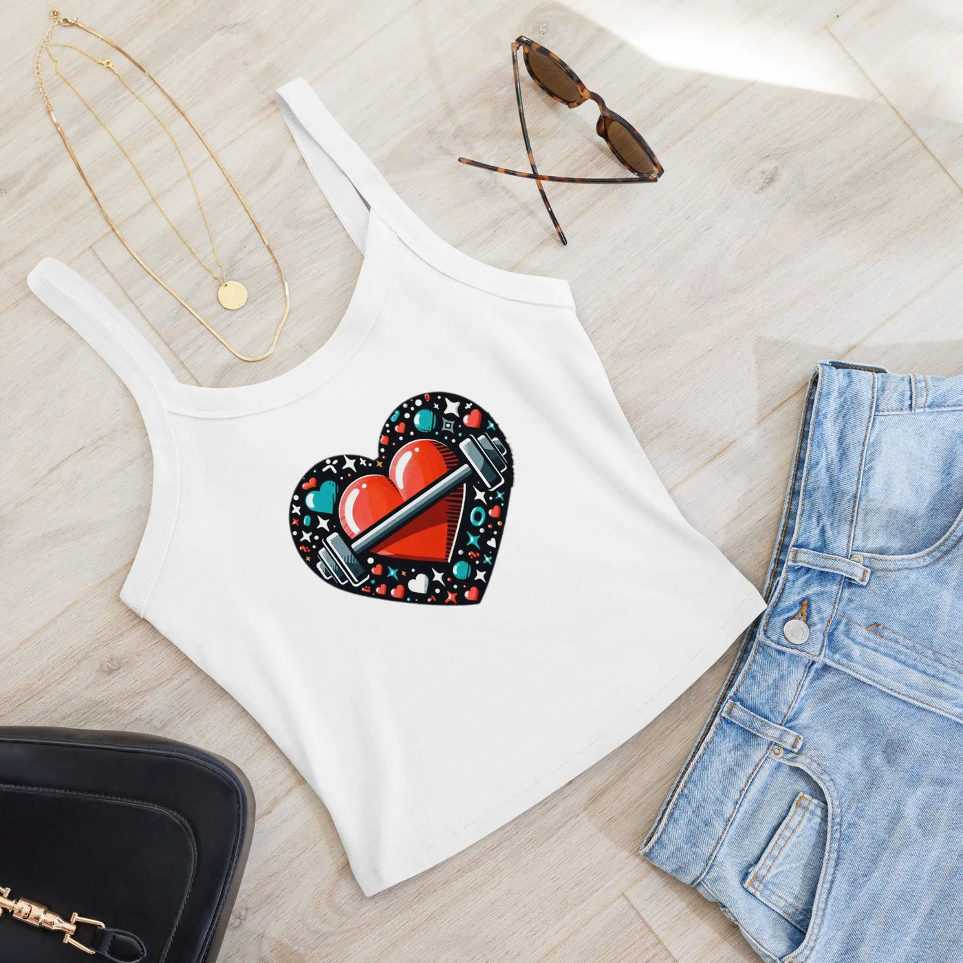 YourBrand Women's Micro - Rib Tank Top – Soft Airlume Cotton Comfort - Backdrop BlissYourBrand Women's Micro - Rib Tank Top – Soft Airlume Cotton Comfort