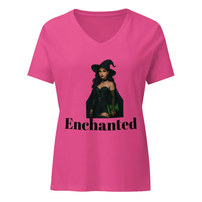 Women’s relaxed v - neck t-shirt - Backdrop BlissWomen’s relaxed v - neck t-shirt