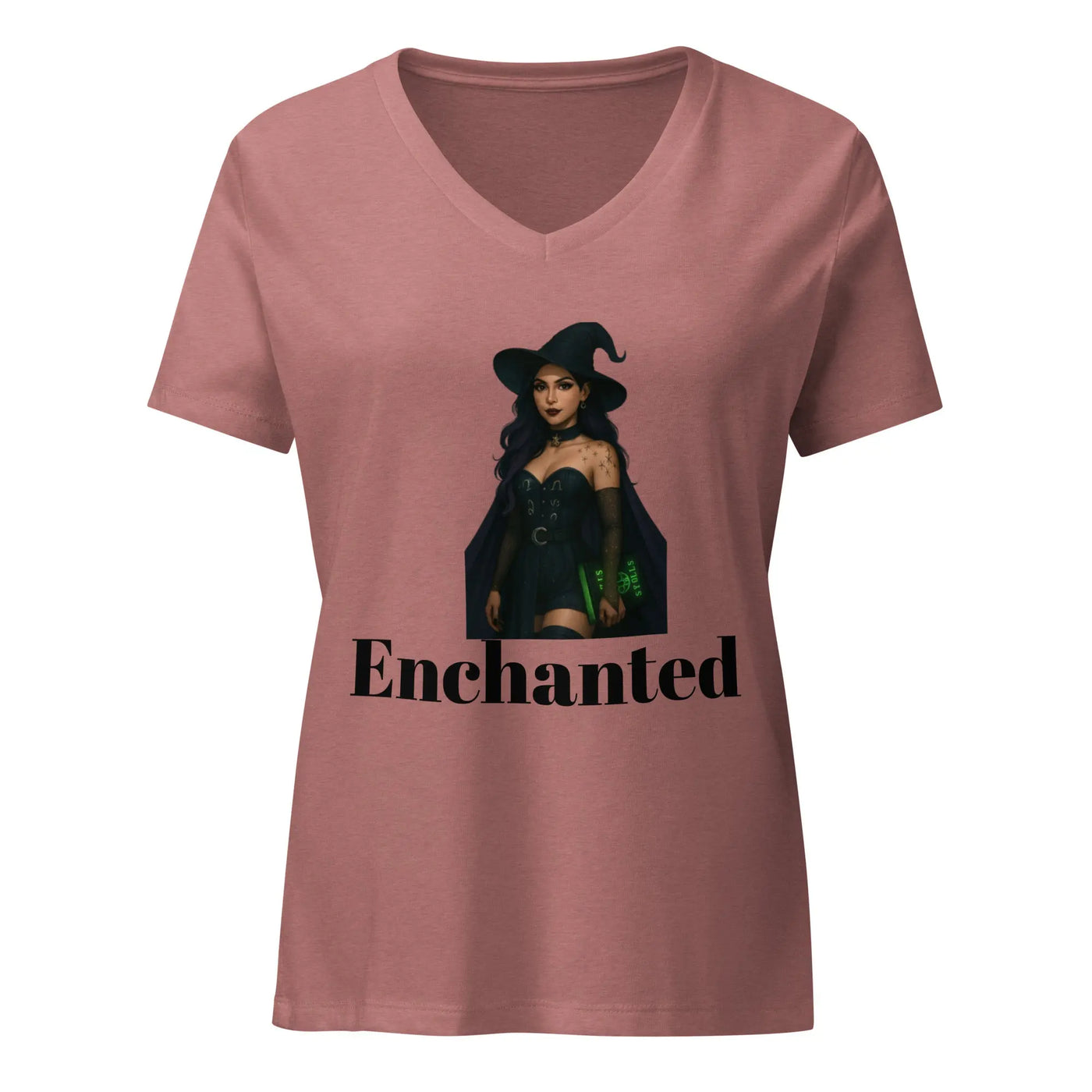 Women’s relaxed v - neck t-shirt - Backdrop BlissWomen’s relaxed v - neck t-shirt