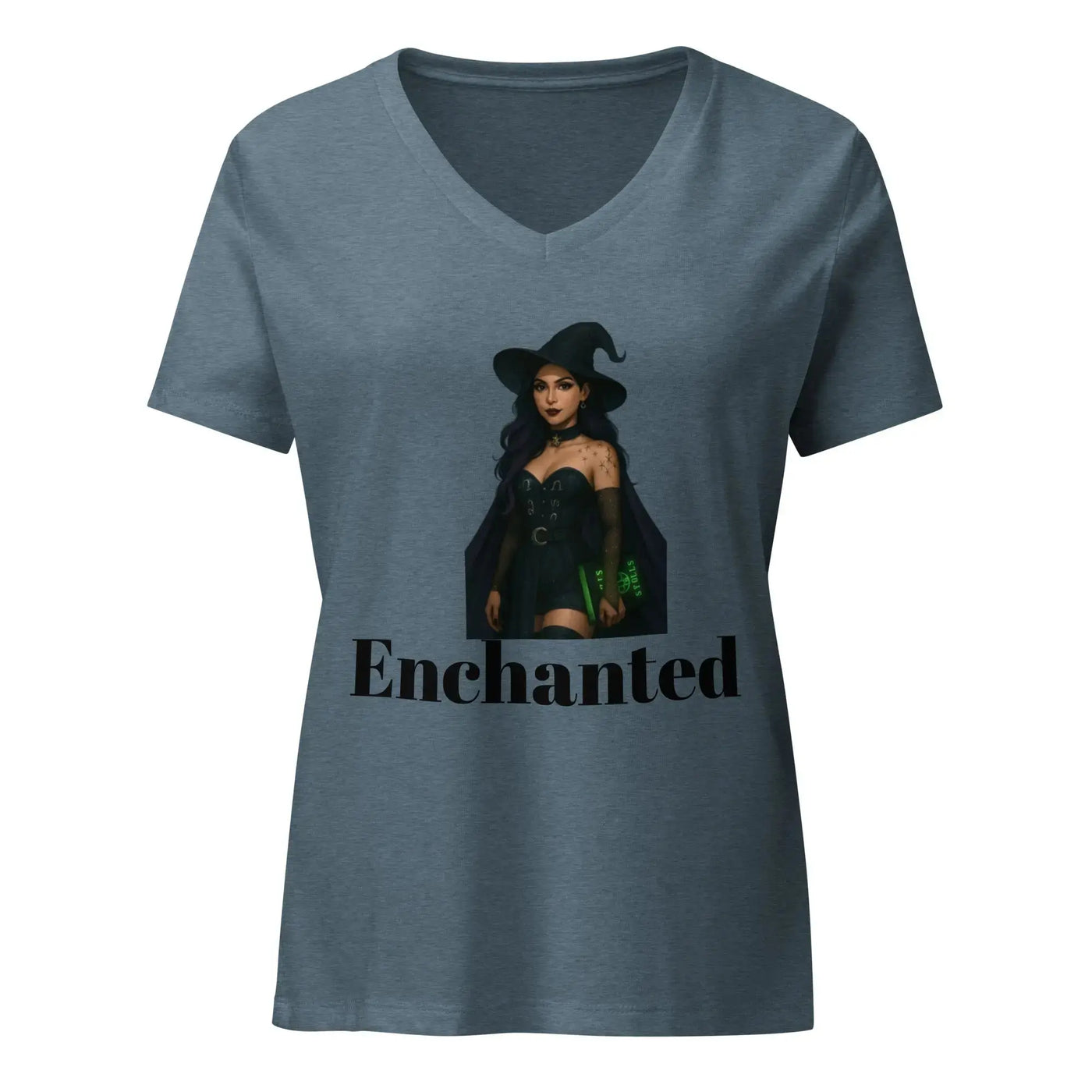 Women’s relaxed v - neck t-shirt - Backdrop BlissWomen’s relaxed v - neck t-shirt