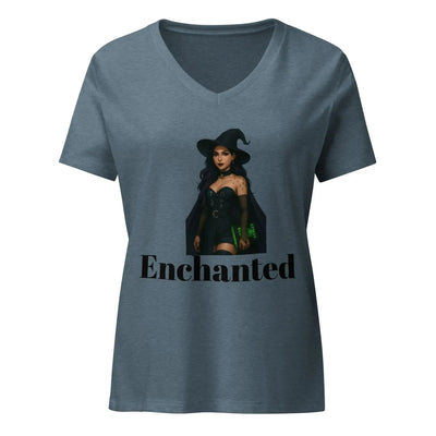 Women’s relaxed v - neck t-shirt - Backdrop BlissWomen’s relaxed v - neck t-shirt