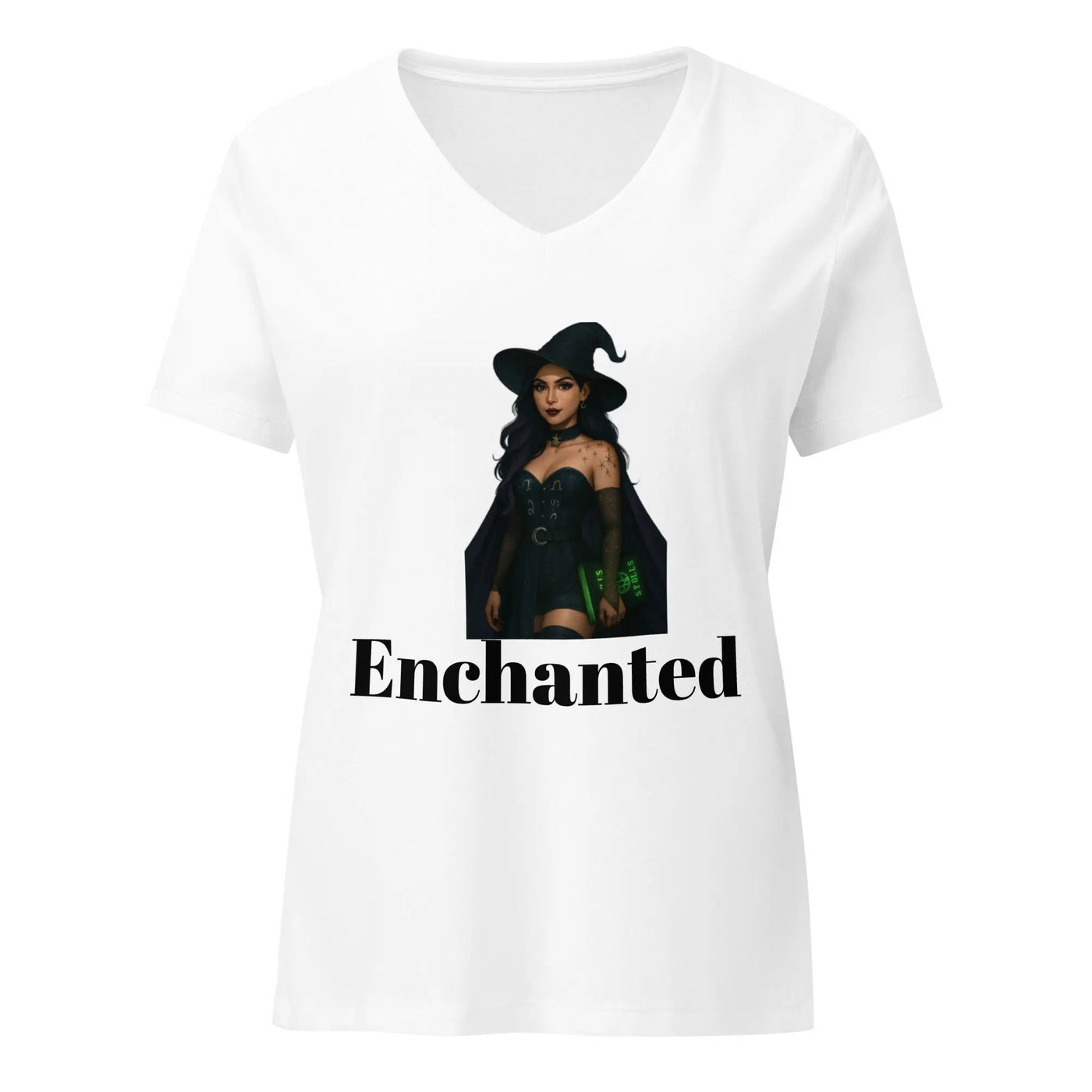 Women’s relaxed v - neck t-shirt - Backdrop BlissWomen’s relaxed v - neck t-shirt