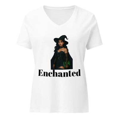 Women’s relaxed v - neck t-shirt - Backdrop BlissWomen’s relaxed v - neck t-shirt