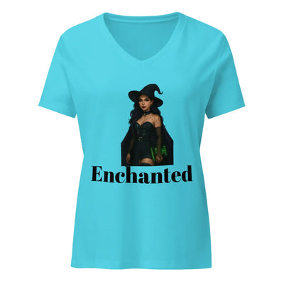 Women’s relaxed v - neck t-shirt - Backdrop BlissWomen’s relaxed v - neck t-shirt
