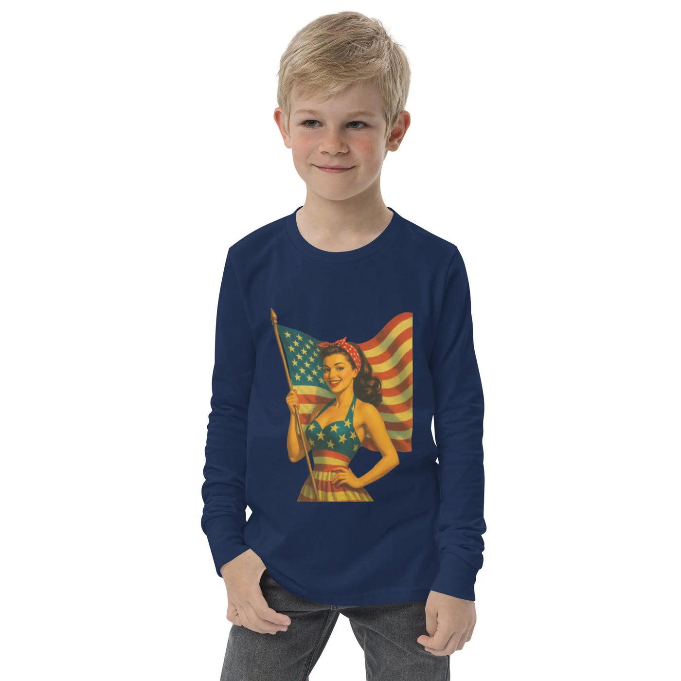 Youth long sleeve tee - Backdrop BlissYouth long sleeve tee