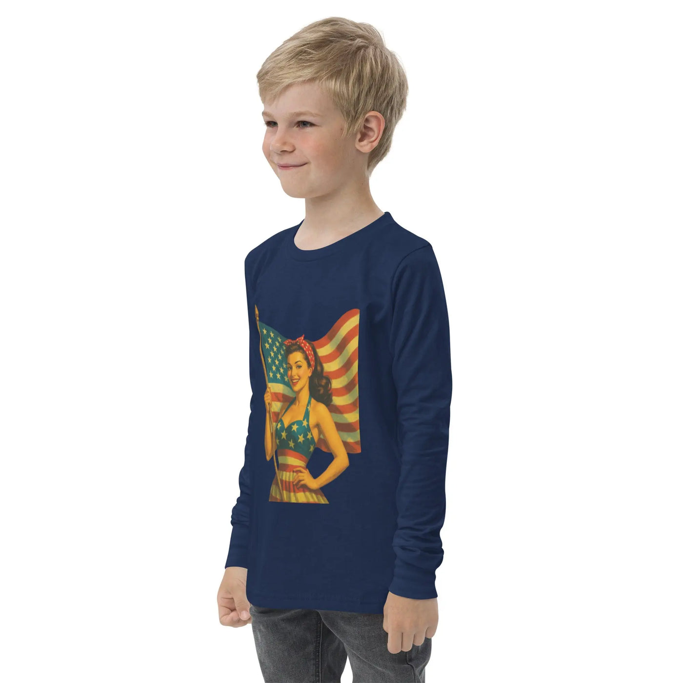 Youth long sleeve tee - Backdrop BlissYouth long sleeve tee