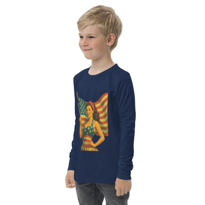 Youth long sleeve tee - Backdrop BlissYouth long sleeve tee