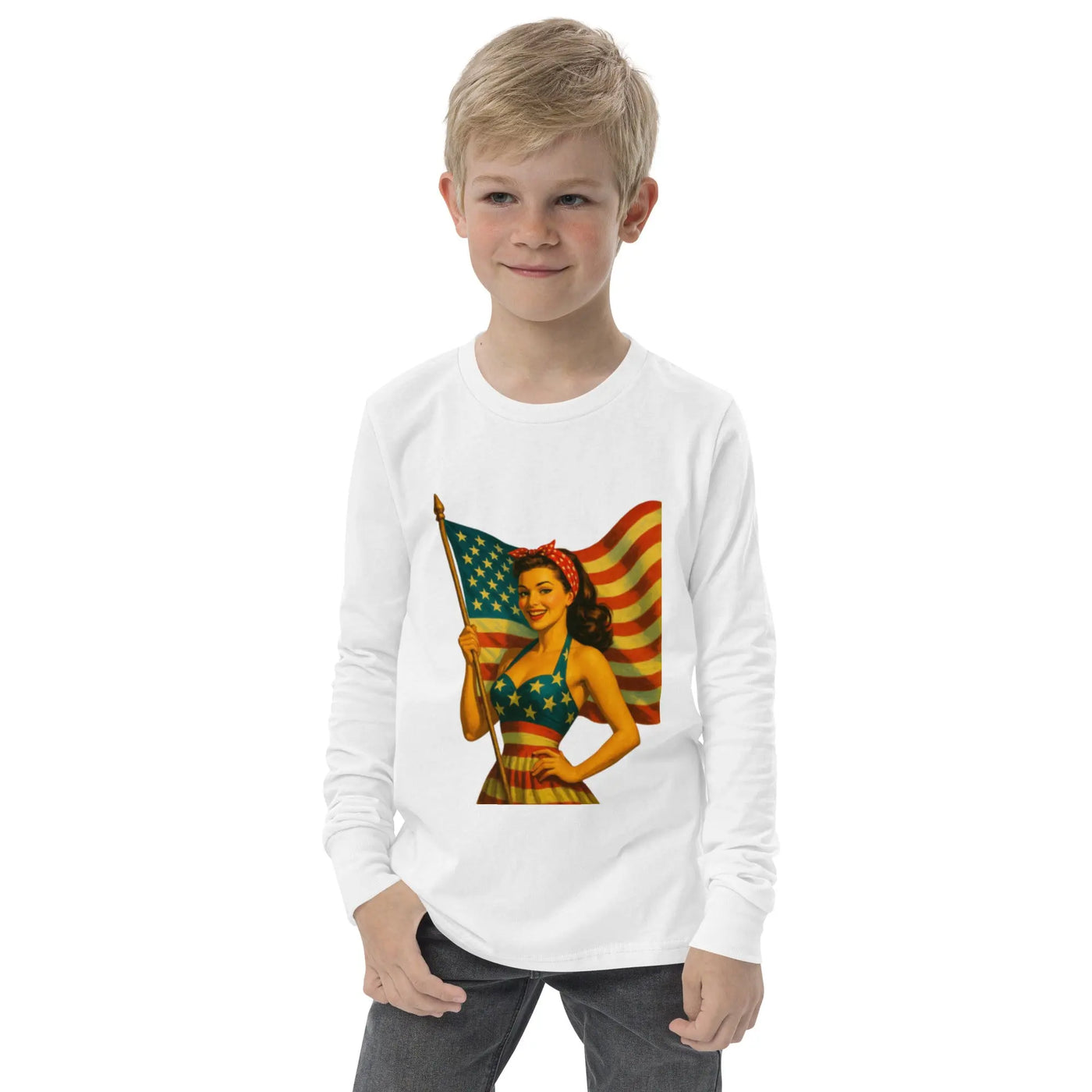 Youth long sleeve tee - Backdrop BlissYouth long sleeve tee